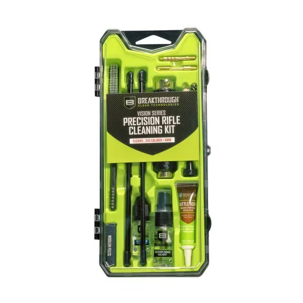 Vision Series Rifle Cleaning Kit, .243 Caliber & 6mm, Multi-Color, Breakthrough Clean Technologies, Mfr#: BT-CCC-243R